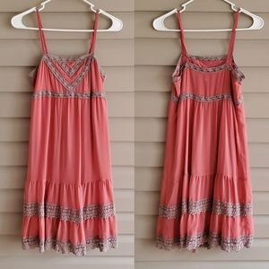 Italian Promod XS rosey pink vintage style shift dress